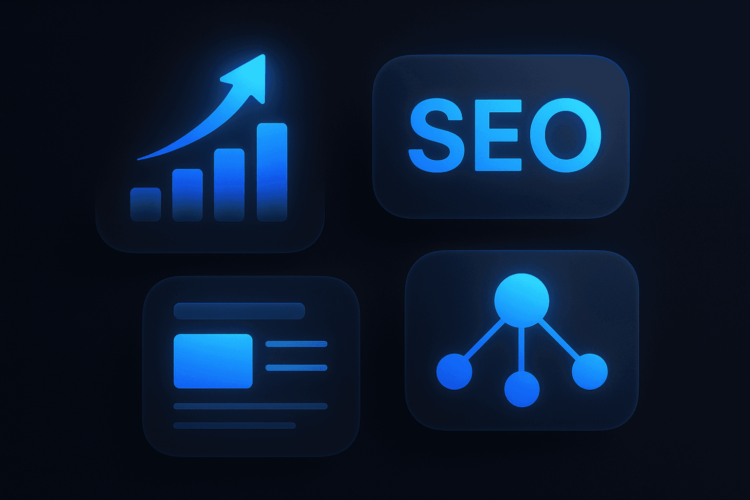 A central pillar page connected by internal links to several supporting cluster articles.
