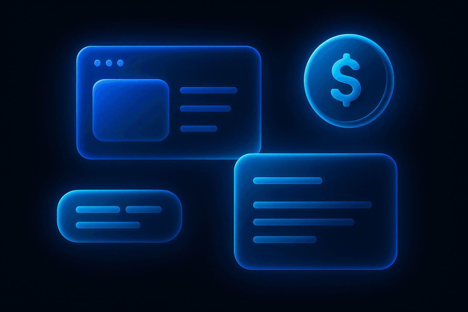 A laptop showing a website design layout next to a notepad with budget figures