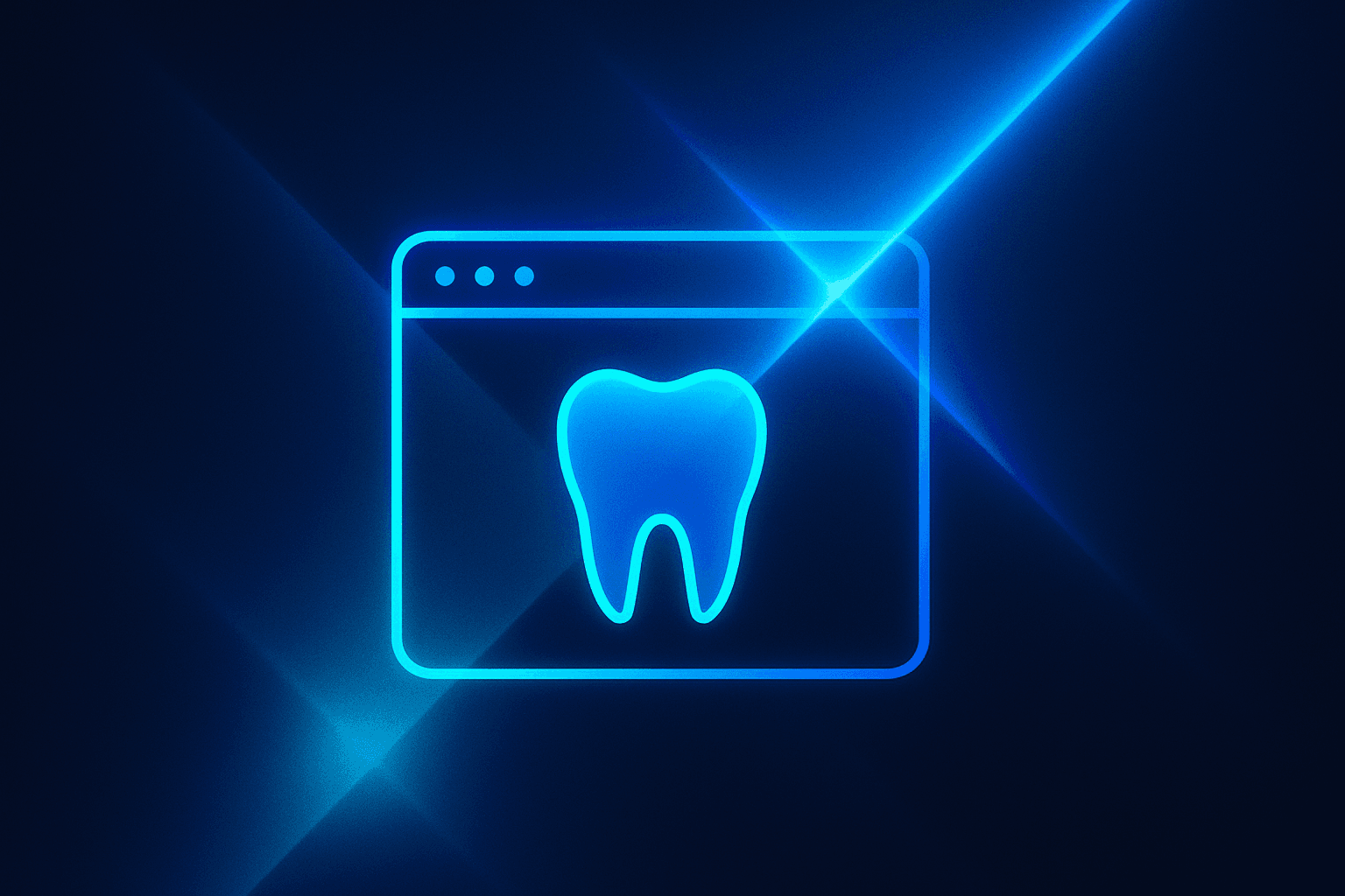 Dental practice website on a phone showing an online booking button above the fold