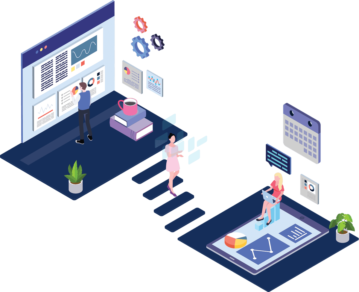 Digital strategy illustration